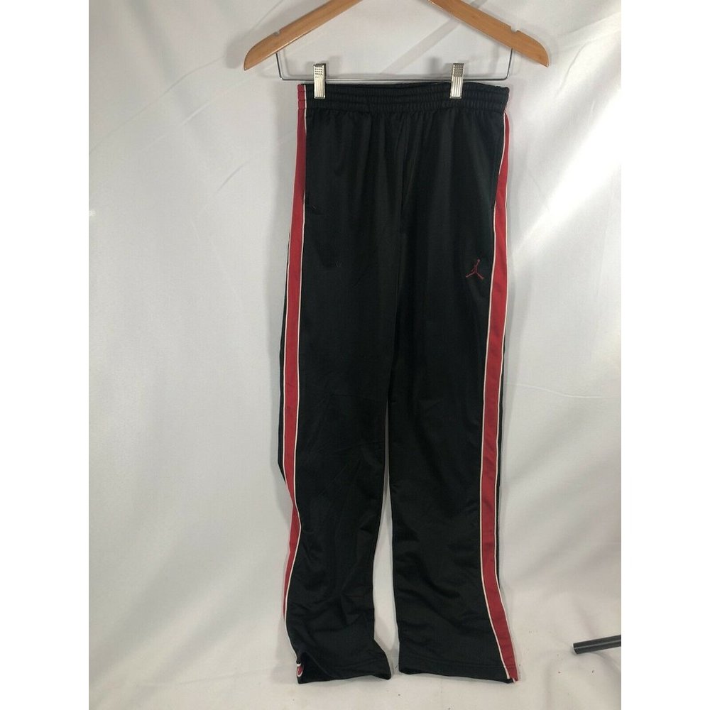 Boys NIKE AIR JORDAN Sweatpants Size XL Red Stripe